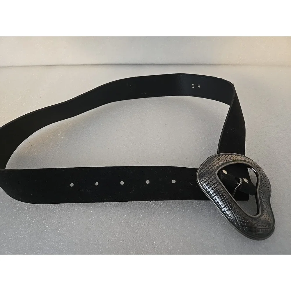 3 Vintage Leather Belts‎ Brown Size 34 Small